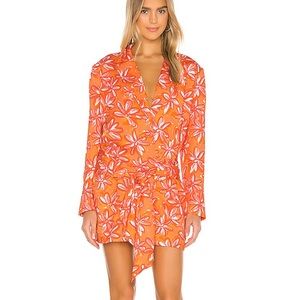 Wrap style mini dress